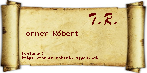 Torner Róbert névjegykártya